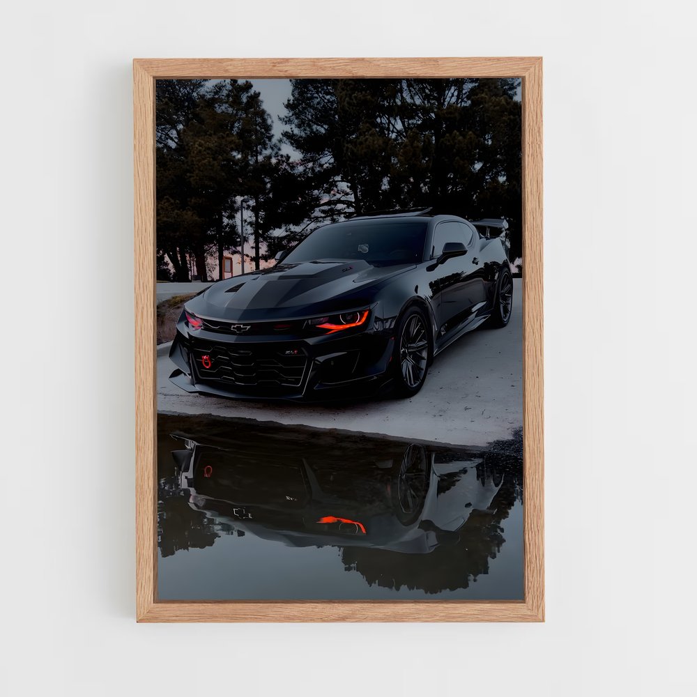 Poster Camaro au Bord du Lac – affiche Chevrolet (vue 4)